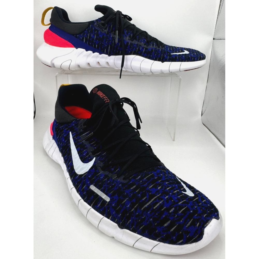 Nike Free Run 5.0 Black Concord Cinnabar Running Shoes Men Size 13 CZ1884-011